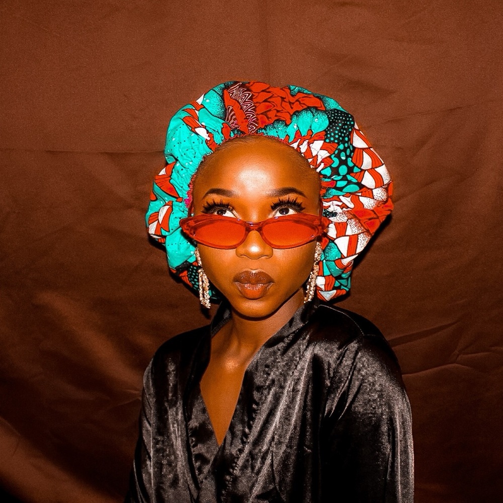 Ankara Bonnet Satin lined | Headcover Ankara | Ankara bonnet| Ankara scarf